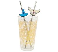 STOR Set Verre avec Pailles en Acier Inoxydable Harry Potter 480ml - Sans BPA, Parfait pour Boissons Froides et Chaudes