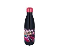Stor Squid Game Gourde isotherme en acier inoxydable noir et rose - 780 ml