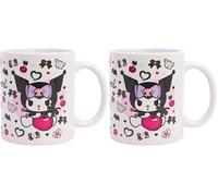 Stor Tasse à sublimation en céramique de 325 ml dans une boîte Kuromi (Lot de 2)