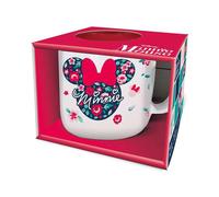 Stor Mug petit-déjeuner Minnie Mouse Gardening en céramique 400 ml - Grande tasse pour café au lait, thé ou chocolat chaud, idée cadeau