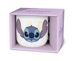 Stor Tasse en céramique petit déjeuner 400 ml stitch palms dans une boîte cadeau young adult