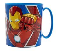 Stor TASSE EN PLASTIQUE DE 390 ML SANS BPA, PASSANT AU MICRO-ONDES | AVENGERS HERALDIC ARMY, Bunt