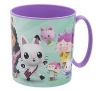 STOR Tasse Enfant Plastique Gabby Et La Maison Magique 390ml - Compatible Micro-ondes, Résistante et Réutilisable pour Enfants, Violet