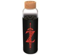 STOR - The Legend of Zelda - Bouteille - En Verre avec manchon Silicone - Réutilisable - 585 ml