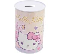 STOR Tirelire Métallique Hello Kitty - Tirelire Enfant Officielle en Acier - Boîte à Économies Résistante Cadeau Collection