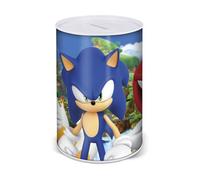 STOR Tirelire Métallique Sonic Le Hérisson - Tirelire Enfant Officielle en Acier - Boîte à Économies Résistante Cadeau Collection