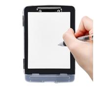 Storage Clipboard - 14.76in Writable Board With Double Compartments | 14.76in PE And PP Storage Clipboard With Paper Clip, Pen Holder And Double Compartments For Forms And Stationery At School,