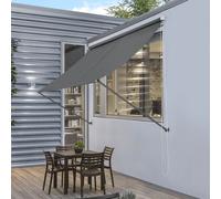 Store 150x120cm gris Protection solaire Ombrage terrasse jardin [pro.tec]
