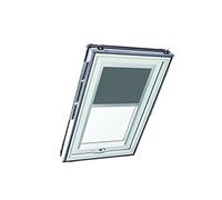 Store à Enroulement Roto ZRE - Store Toile Exclusif pour Lumière du Jour - Rail de Guidage Argent - pour la Série Designo R6/R8, i8 et Classic 64/84 - Taille 094/078 | 09/07 - Couleur Gris Foncé