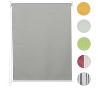 Store à enrouleur pour fenêtres, HWC-D52, avec chaîne, avec perçage, isolation, opaque, 110 x 160 ~ gris