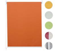 Store à enrouleur pour fenêtres, HWC-D52, avec chaîne, avec perçage, isolation, opaque, 110 x 160 ~ orange