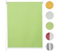 Store à enrouleur pour fenêtres, HWC-D52, avec chaîne, avec perçage, isolation, opaque, 120 x 160 ~ vert clair