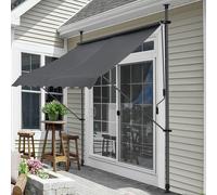Store à pince 'Stem' structure acier largeur 350 cm Gris
