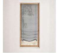 Store à remonter à motif de gouttes métalliques Gris clair 45x200 cm