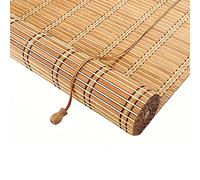 Store à Rouleau en Bambou Naturel,Store Enrouleur Exterieur,Store en Bois de Qualité Supérieure pour Portes de Fenêtres de Cuisine,Stores en Bambou,70% Panne D'électricité (W45xH200cm(18x79in))