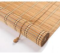 Store à Rouleau en Bambou Naturel,Stores Bambou,Store Venitien Bois,Store Enrouleur Exterieur,Store Fenetre Occultant,75% Protection Solaire Intimité Écran,Respirant/écologique (50x220cm/20x87in)