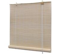 Store à rouleau - NO NAME - Bambou naturel - 80 x 160 cm - Blanc - Tamisant