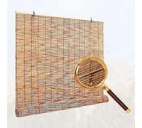 Store Bambou Extérieur pour Terrasse et Balcon, Store Enrouleur en Bambou Naturel, Brise Vue pour Pergola, Véranda et Jardin, Filtration Douce de la Lumière(W50 x H60 cm)