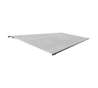 Store banne aluminium, Basic sans coffre, 5x3 m, Gris clair, moteur électrique avec télécommande, configurateur en ligne