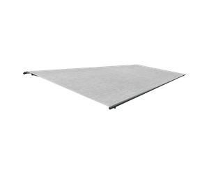 Store banne aluminium, Premium semi-coffre, 6x4 m, Gris clair, moteur électrique avec télécommande, configurateur en ligne