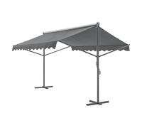 Store Banne Autoportant À Double Pente 500 X 300 X 260 Cm Gris Foncé Helloshop26 03_0008296 Multicolore