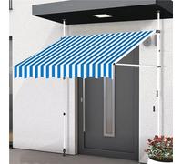 Store banne Auvent autoportant réglable for Patio et Jardin, manivelle Manuelle de 1,5 x 1,2 m, Solution Pare-Soleil for Portes de Balcon auvent(1.5 * 1.2m)