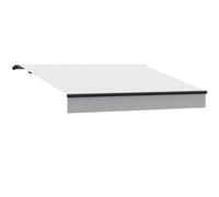 Store banne avec lambrequin droit, modèle Basic sans coffre, Anthracite, 1600 x 2000 mm, à manivelle, configurer individuellement