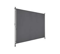 Store banne - TECTAKE - Brise-vue TAIJA avec manivelle et tissu opaque imperméable protection UV 200 x 310 cm - Gris Foncé