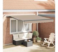 vidaXL, store enrouleur extensible, beige, 300 x 250 cm, polyester