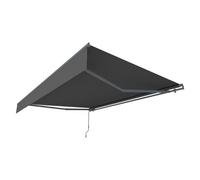 Adro store banne manuel 2,95 x 2,5 m en aluminium avec toile gris