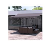 Adro store banne manuel 4 x 3 m taupe