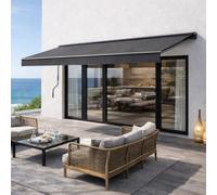 Concept Usine Store banne manuel Adro 3,95 x 2,5 m aluminium toile gris