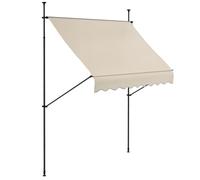 Store banne Outsunny Polyester 250x120x300cm Sable