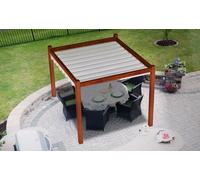 Store banne pliable imperméable 4x4, blanc