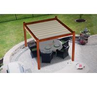 Store banne pliable imperméable 4x4, couleur beige