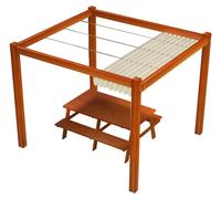 Store banne pliant imperméable 2,5 x 4 m, couleur beige