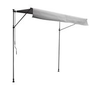 Store banne pour balcon CHENE 2 × 1,2m - Toile grise et structure grise