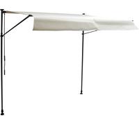 Happy Garden - Store banne pour balcon CHENE 3 × 1,2 m - toile beige, structure grise