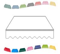 Store banne rétractable Manuel en Tissu, Toile Pare-Soleil en Polyester pour terrasse, Jardin, 2 m, 3 m, 4 m, 5 m, 6 m, 7 m, 8 m, 10 m, 12 m, 16 m, 20 m, pour terrasse, Balcon (Blanc, 6 x 3