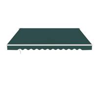 Store banne rétractable pour balcon 3,6 x 3 m ambiances cosy inclinaison réglable 5-35° en aluminium vert 20_0013636