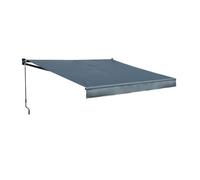Store banne SAULE 2,5 × 2m - Toile anthracite et structure grise