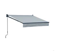 Store banne SAULE 2,5 × 2m - Toile grise et structure grise