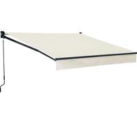 Store banne SAULE 2,95 × 2,5m - Toile beige et structure grise