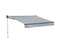 Store banne SAULE 2,95 × 2,5m - Toile grise et structure grise