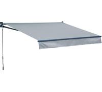 Happy Garden Store banne SAULE 2,95 × 2,5 m Toile grise et structure grise