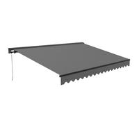 Store banne semi-intgral 2,5x2m en aluminium gris Brehat - Oviala