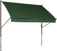 Store banne Style avec manivelle - pour la protection solaire - montage sans perçage ni chevilles - 300 cm, vert