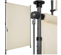 Store banne - TECTAKE - Brise-vue TAIJA avec manivelle et tissu opaque imperméable protection UV 100 x 310 cm - Beige