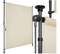 Store banne - TECTAKE - Brise-vue TAIJA avec manivelle et tissu opaque imperméable protection UV 120 x 310 cm - Beige