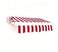 Store Banne Toile De Remplacement Tissu 2-8m,Toile d'Ombrage à Rayures (800x400m,Red-White)